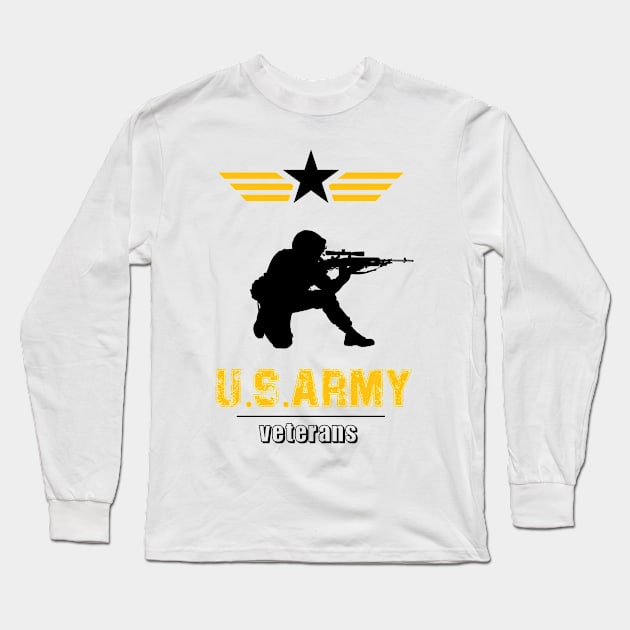 veterans day  us army Long Sleeve T-Shirt by barwarrior